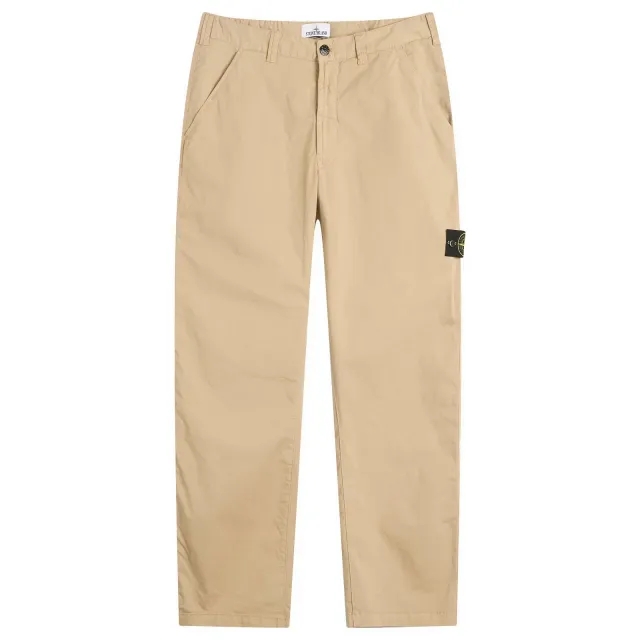 Stone Island Men's Organic Twill Chino Trousers Desert