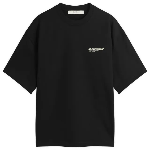 about:blank Men's Collection T-Shirt Black/Ecru