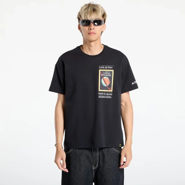 T-Shirt Adidas National Geographic Uf Aeroready Graphic T-Shirt Black/ Dark Brown/ Clear Onix L