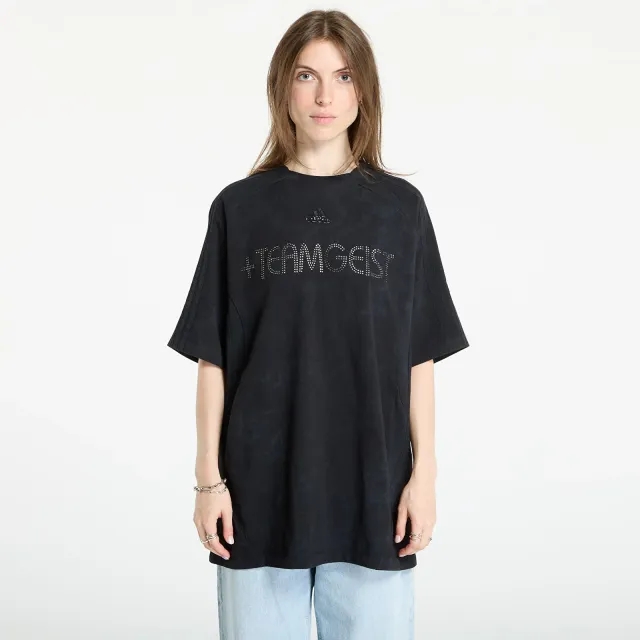 T-Shirt Adidas Adilenium Season 4 Teamgeist Washed Rhinestone T-Shirt Black L
