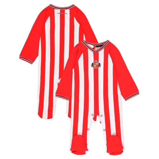 Sunderland Home Kit Sleepsuit - Red/White - Baby