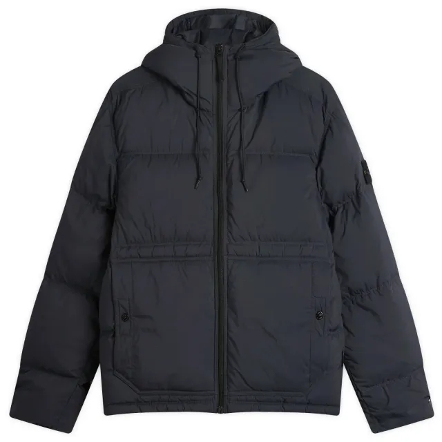 Stone Island Men's Matt Ripstop Cordura Down Jacket Navy Blue