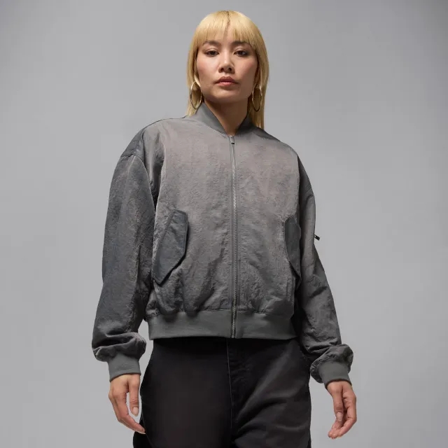 Nike Jordan Flight Renegade Women's Jacket - Grey - Nylon