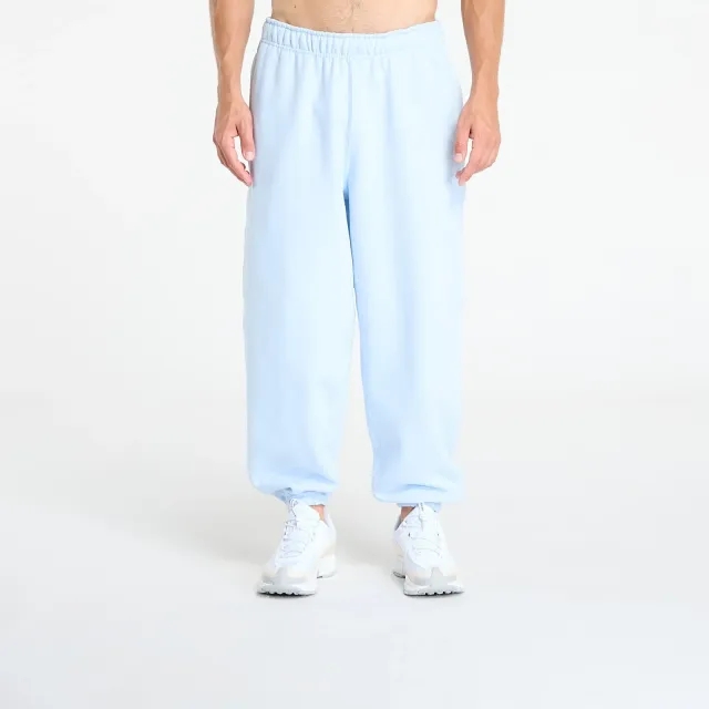 Pants Nike Solo Swoosh Men's Cuffed Fleece Pants Celestine Blue/ Celestine Blue/ White S
