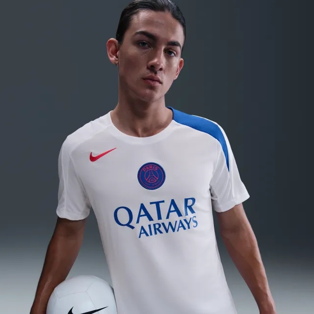 PSG Strike Third Men's Nike Dri-FIT Total 90 Football Knit Top - White - Sustainable Materials