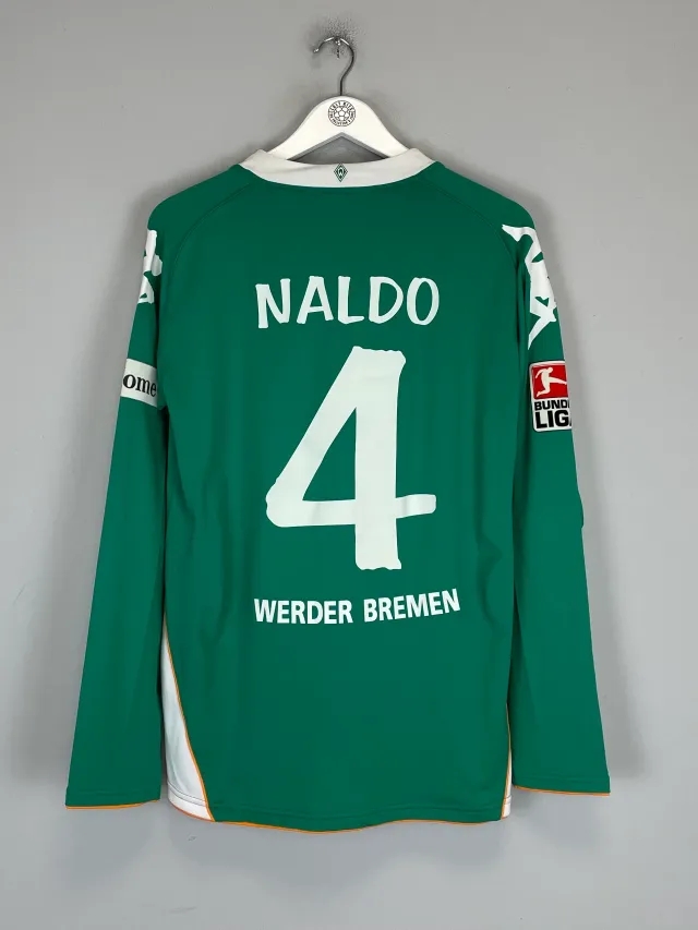 2007/08 WERDER BREMEN NALDO #4 L/S *MATCH ISSUE* HOME SHIRT (XL) KAPPA | CULT KITS