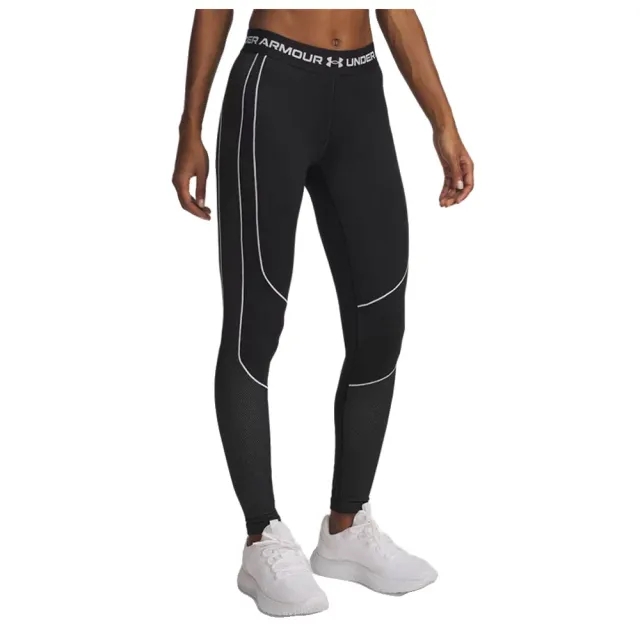 Under Armour ColdGear® Textured Women's Leggings Black / White / White L