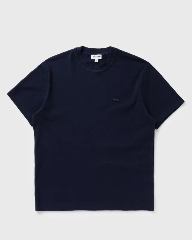 Lacoste Ribbed Neck Petit Piqué T-shirt - Midnight Blue