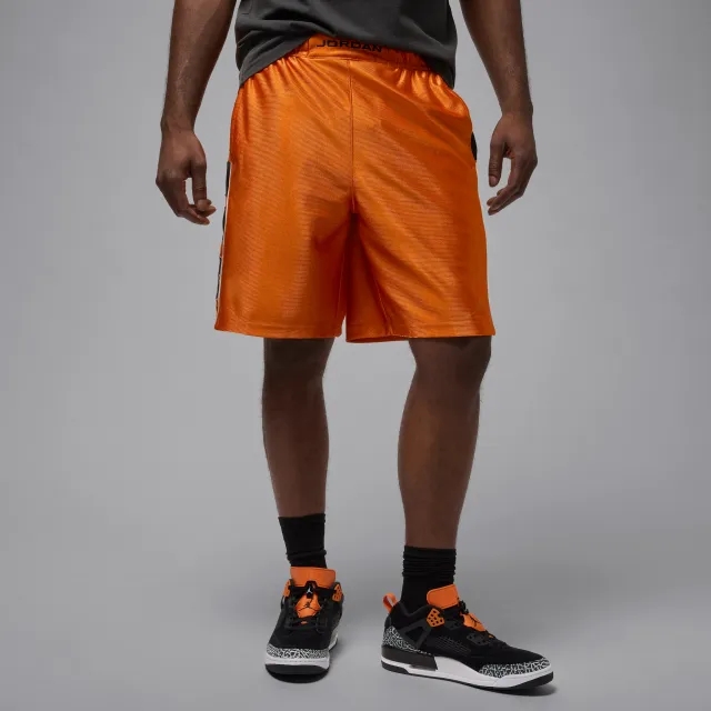 Nike Jordan Brooklyn Cat Scratch Men's Shorts - Orange - Polyester