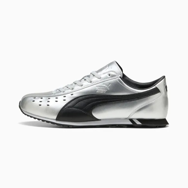 PUMA Sprint Metallic Sneakers Unisex, Silver/Black, size 10