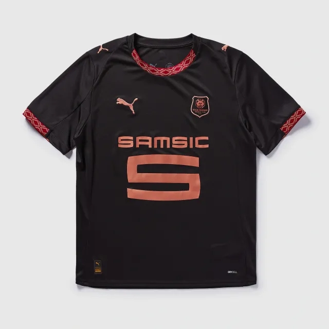 PUMA Stade Rennais FC 25/26 Third Jersey Men, Black/Copper, size 3XL