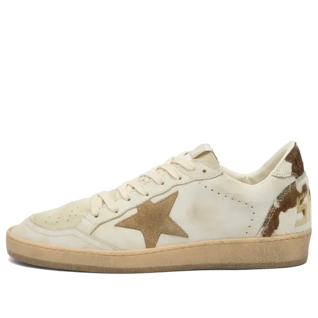Golden Goose Women's Ballstar Sneaker White/Eggnog/Caramel
