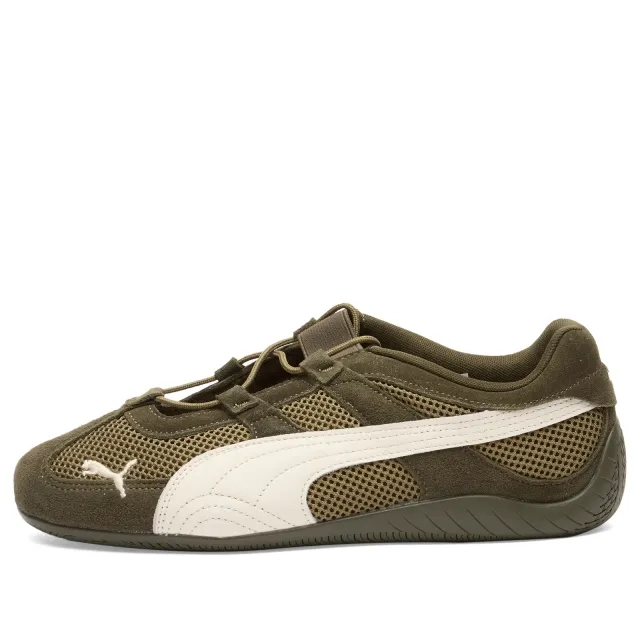 Puma Women's Speedcat Go Sneaker Dark Olive/Warm White