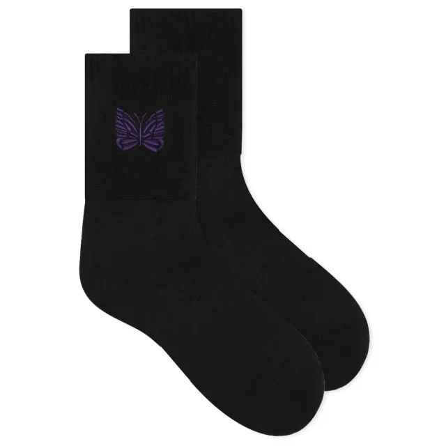 Needles Women's Rib Socks Black
