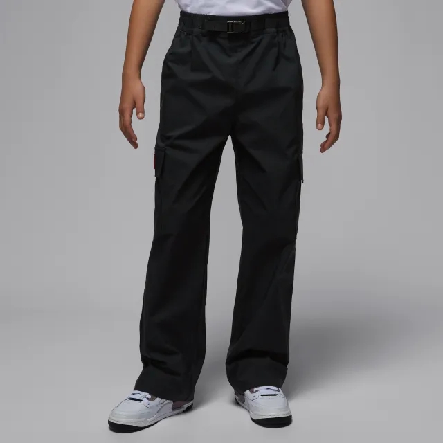 Nike Jordan Older Kids' Deep Dish Woven Trousers - Black - Cotton/Polymide/Elastane