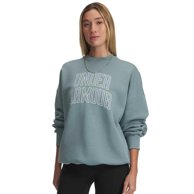 Under Armour Rival Fleece Oversized Varsity Crew Sweatshirt