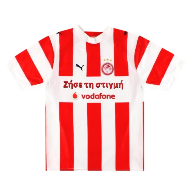 2006-07 Olympiakos Puma Home Shirt S - Olympiakos / Excellent 