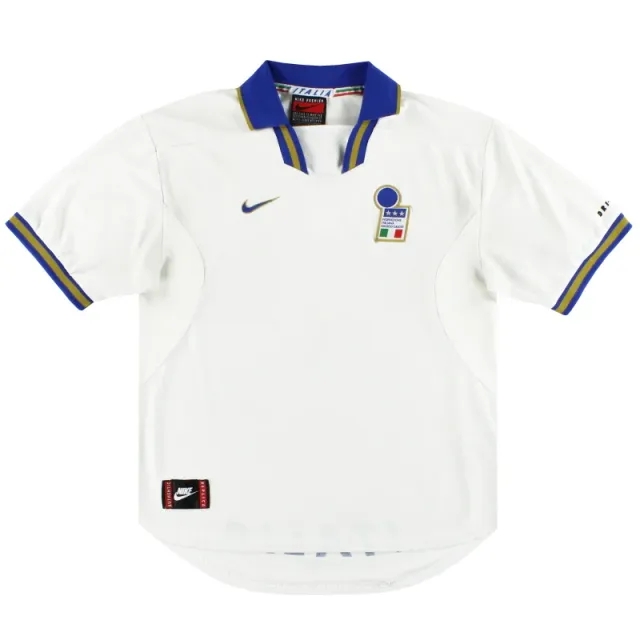 1996-97 Italy Nike Away Shirt L - Italy / Excellent 