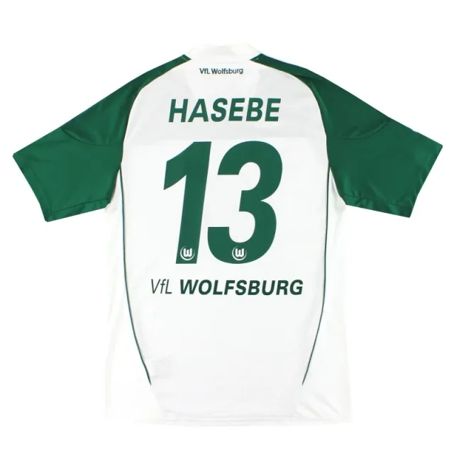 2010-11 Wolfsburg adidas Home Shirt Hasebe #13 *Mint* M - Other German Clubs / Mint 