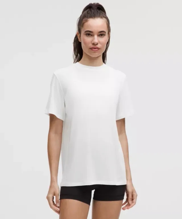 lululemon – Women's Jersey Training Short-Sleeve Shirt – Color White – Size 12