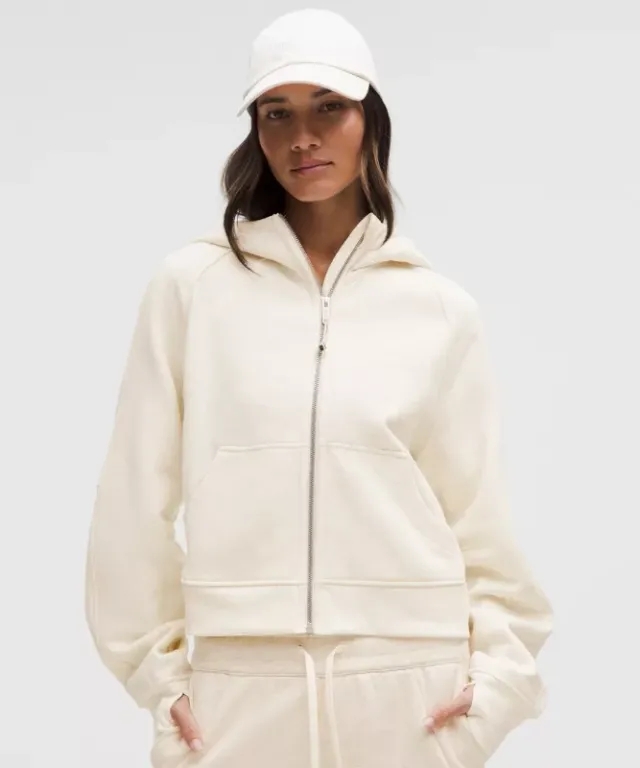 lululemon – Women's Scuba Oversized Full-Zip Hoodie – Color White – Size XS/Small
