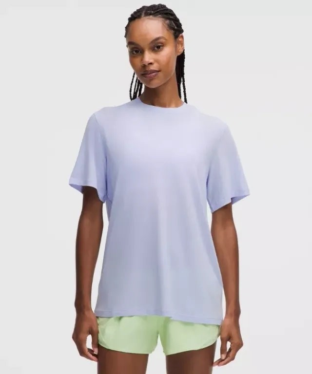 lululemon – Women's Jersey Training Short-Sleeve Shirt – Color Blue – Size 0