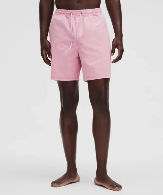 lululemon – Men's Linerless Swim Shorts Dye – 7" – Color Pink – Size Medium