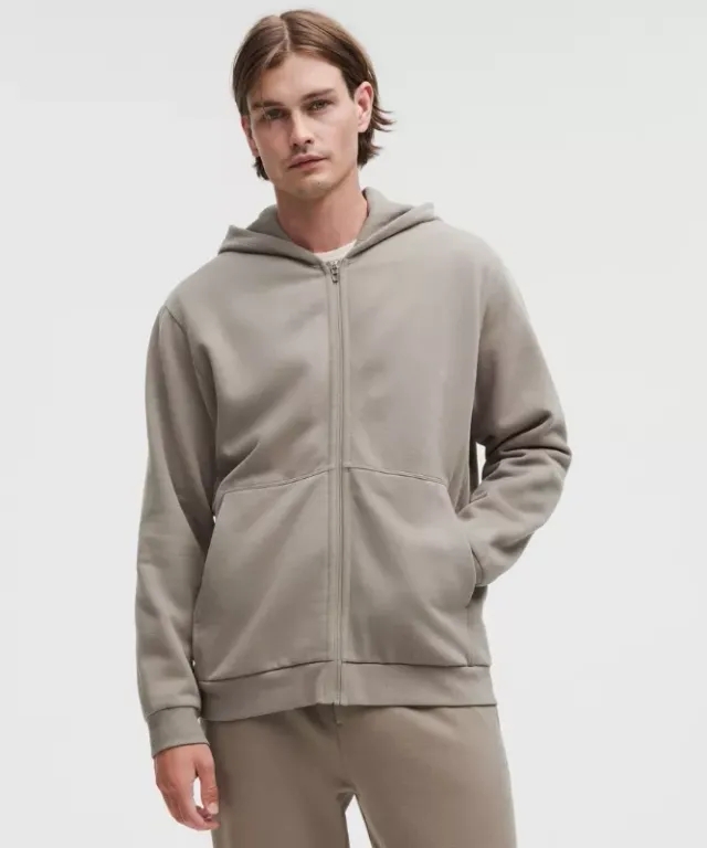 lululemon – Men's Steady State Full-Zip Hoodie – Color Grey/Khaki – Size XS