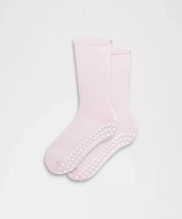 lululemon – Find Your Balance Grip Crew Socks – Color Pink – Size Large