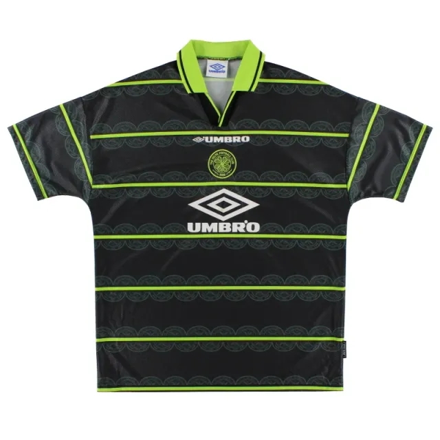 1998-99 Celtic Umbro Away Shirt L - Celtic / Excellent 