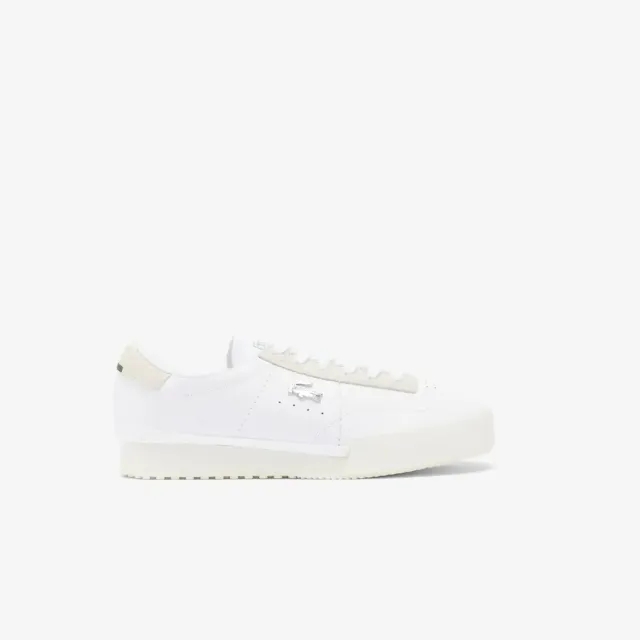 Lacoste Women’s Aura Leather Sneakers - White & Off White