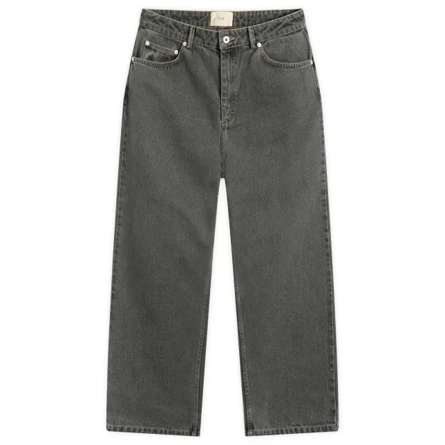 Folk Men's Barrel Leg Jean Smoke Grey Denim