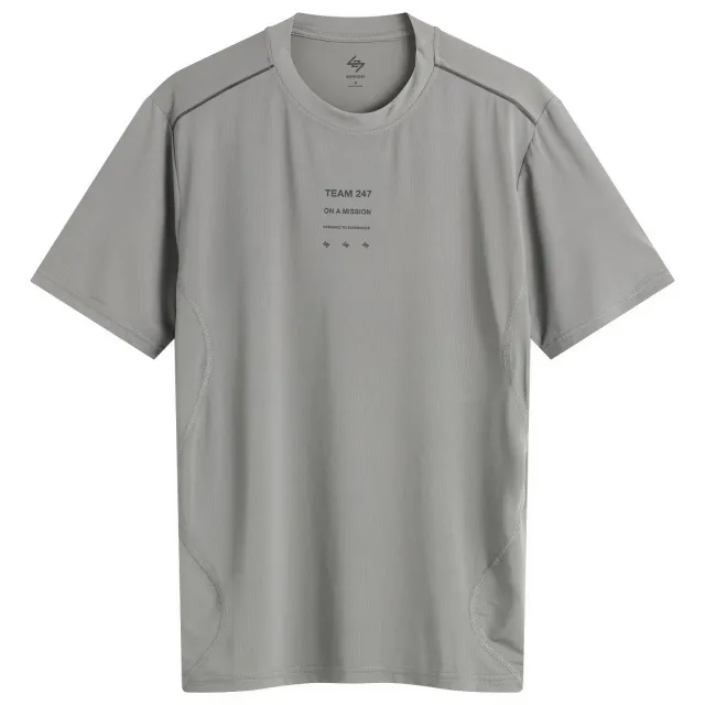 Represent Men's 247 Short Sleeve Runner T-Shirt Steel