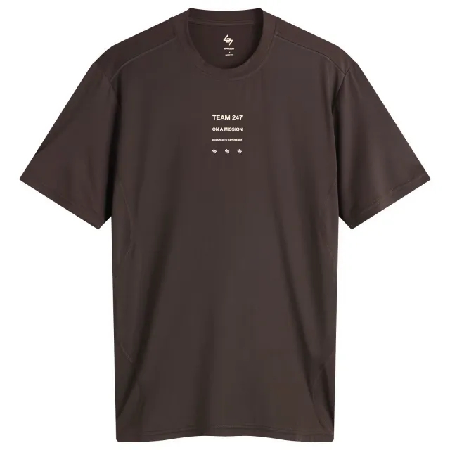 Represent Men's 247 Short Sleeve Runner T-Shirt Chocolate Torte
