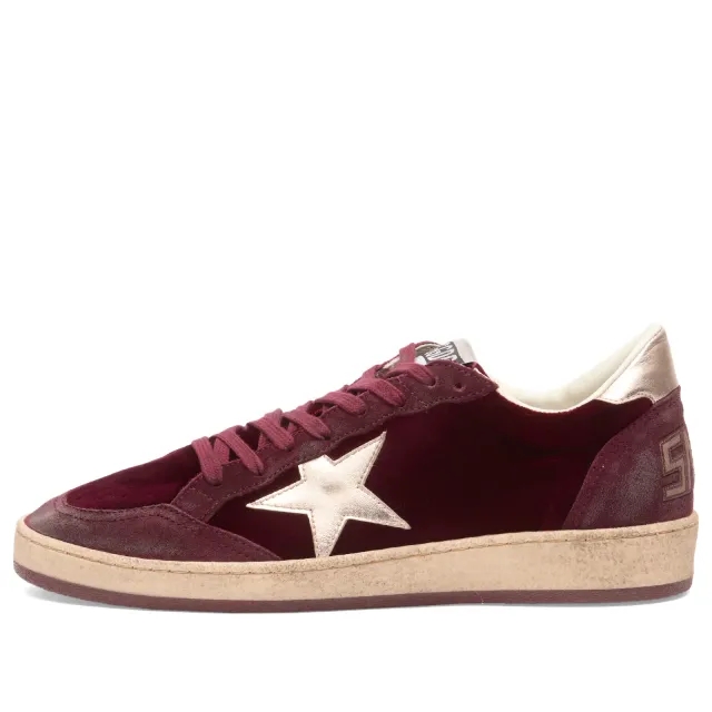 Golden Goose Women's Ballstar Sneaker Ruby Red/Silver