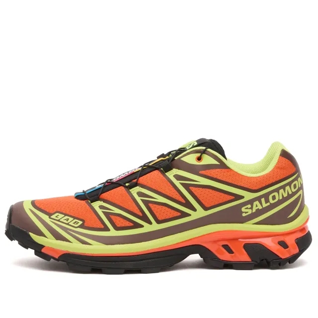 Salomon XT-6 Sneaker Red Orange/Sharp Green/Black