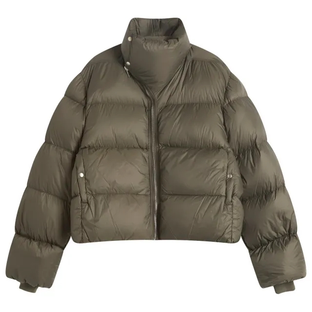 Rick Owens Men's Light Nylon Down Turtle Jacket Bosco