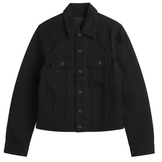 Rick Owens DRKSHDW Men's Denim Trucker Jacket Black