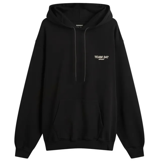 Represent Team 247 Oversized Hoodie Black