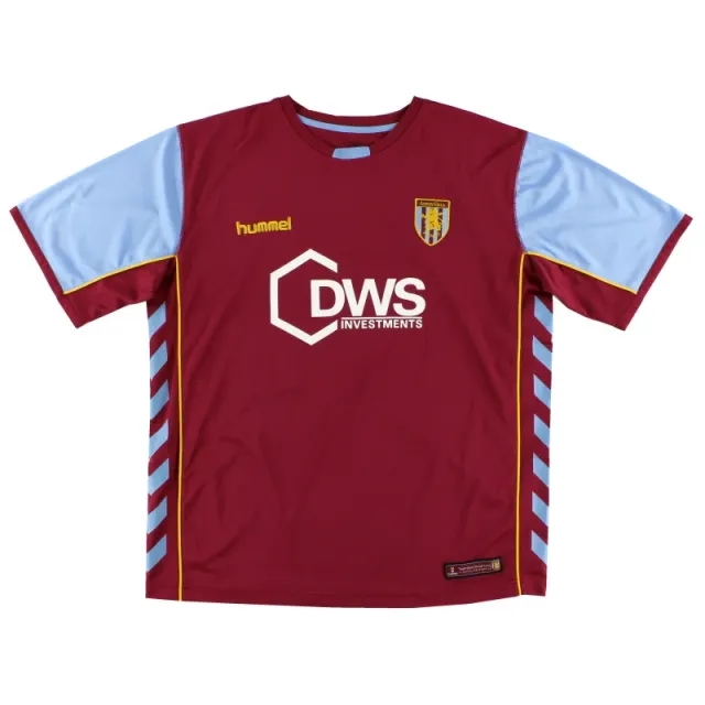 2005-06 Aston Villa Hummel Home Shirt L - Aston Villa / Excellent 