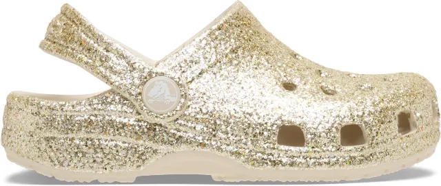 Crocs | Kids | Toddler Classic Chunky Glitter | Clogs | Sandstone | C4