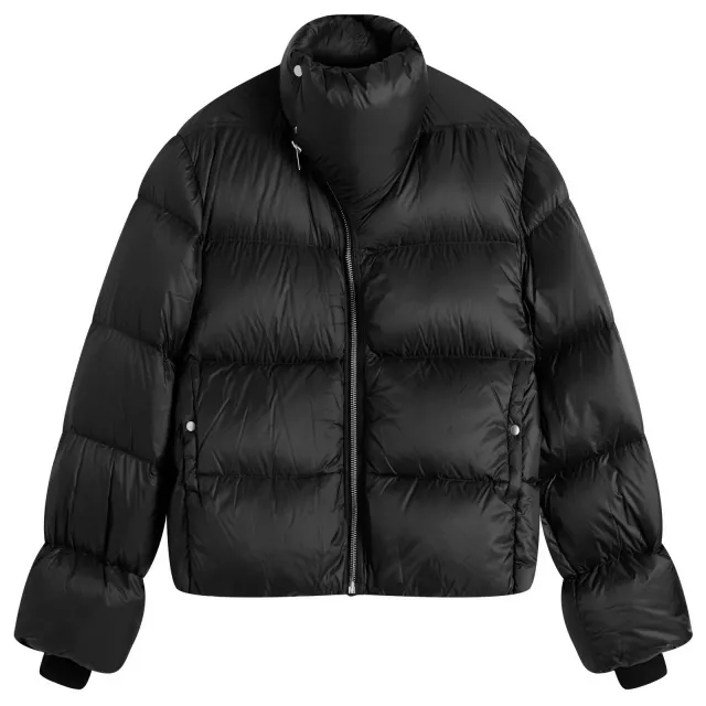 Rick Owens Men's Light Nylon Down Turtle Jacket Black