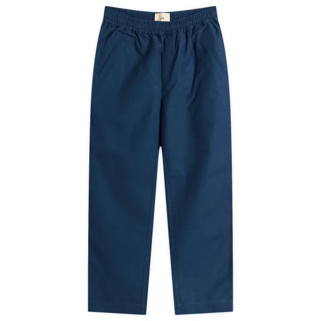 Folk Men's Drawcord Assembly Pant Ink Blue Moleskin