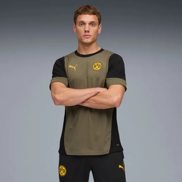 PUMA Borussia Dortmund Training Jersey Men, Loden Green/Black, size 3XL