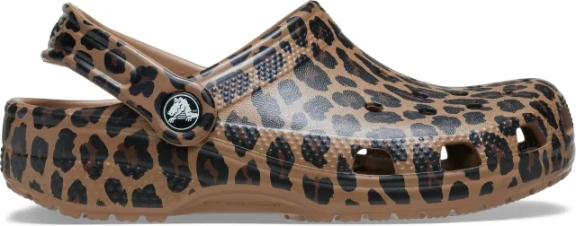 Crocs | Kids | Toddler Classic Animal | Clogs | Sepia / Leopard | C4