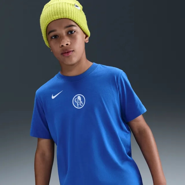 Chelsea F.C. Older Kids' Nike Total 90 Football T-Shirt - Blue