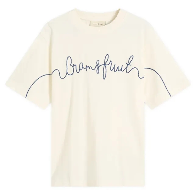 Bram's Fruit Men's Garden Hose Chain Stitch T-Shirt White