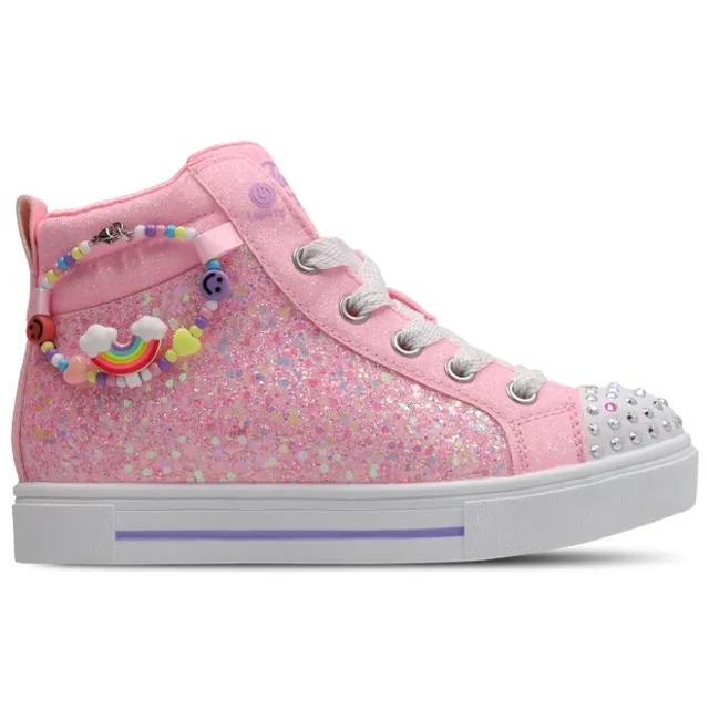 Skechers Twinkle Toes Toddler Trainers - Pink