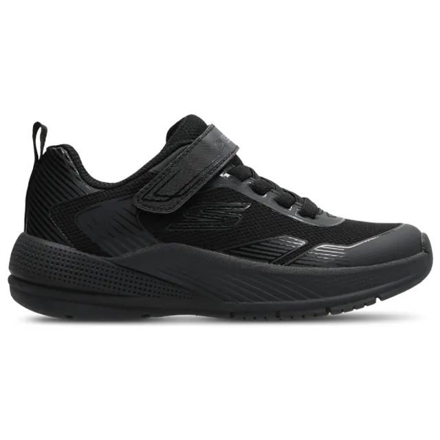 Skechers Girls Microspec Advance - Oasis Point Sneaker in Black