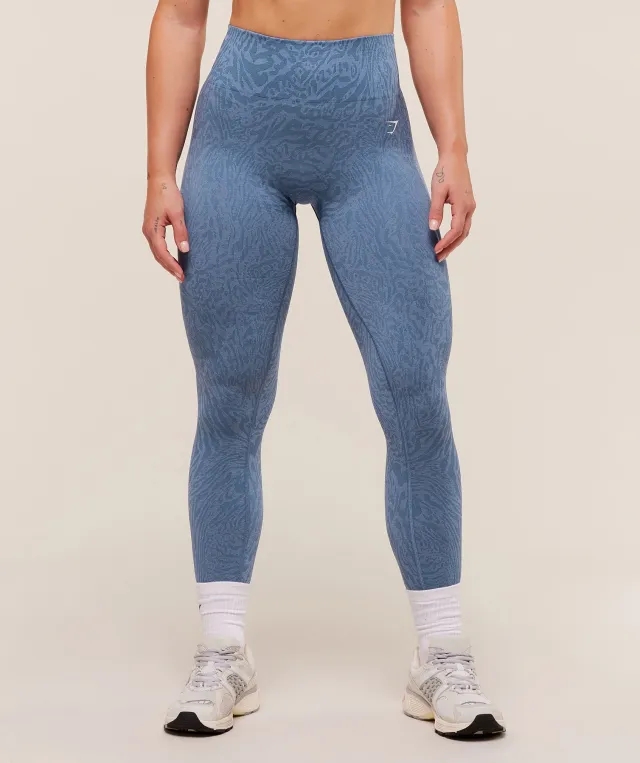  Adapt Animal Seamless Leggings - Worn Blue/Peri Blue